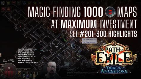 PoE 3 22 1000 MAPS 201 300 Magic Finding On Crimson Temple