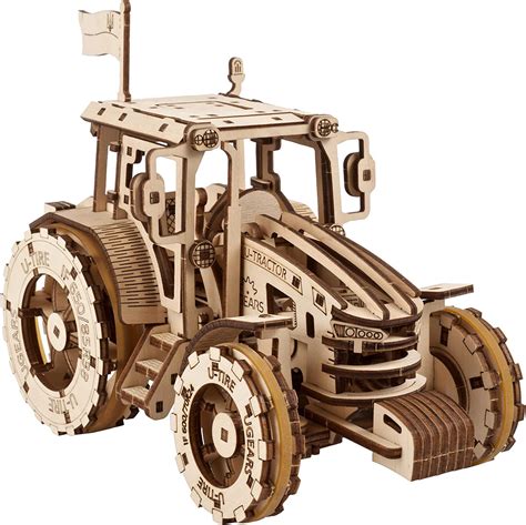 UGEARS DIY The Tractor Wins Model Wooden Tractor Model Kit 3D