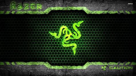 Green Razer Logo In Green Hexagon Background HD Razer Wallpapers | HD ...