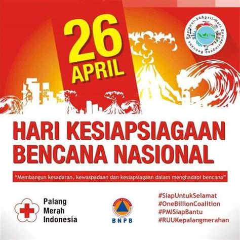 Tema Sejarah Logo Hari Kesiapsiagaan Bencana Nasional 26 April Riset