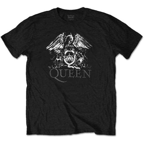 Queen 'Crest Logo' (Black) Polo Shirt