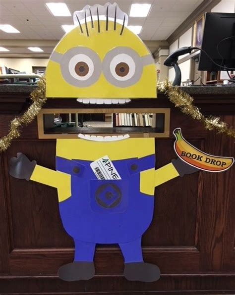 Minion Book Drop Library Book Drop Book Return Minions Library