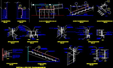 Pasamanos Para Escaleras En Autocad Librer A Cad Hot Sex Picture