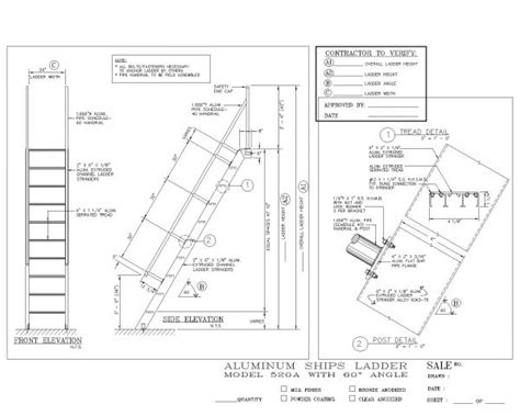 Aluminum Ship Ladder Dwg Thousands Of Free Autocad Drawings