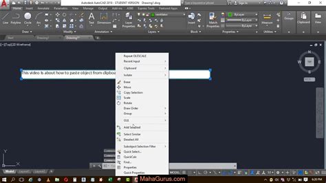 Paste Object From One Drawing To Current Drawing File Autocad Copy