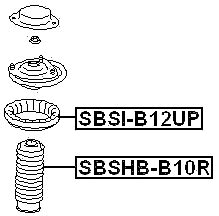 Sbshb B R Febest Rear Shock Absorber Boot Aa Aa Ebay