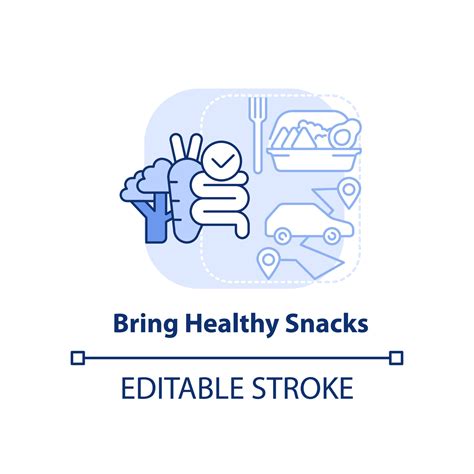 Bring Healthy Snacks Light Blue Concept Icon Vitamin Packed Snacks