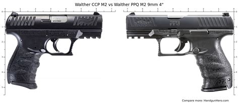 Walther Ccp M Vs Walther Ppq M Mm Size Comparison Handgun Hero