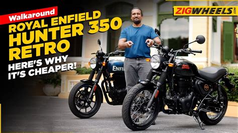 Royal Enfield Hunter 350 Metro Vs Retro Walkaround Comparison Specs Features And Price Youtube