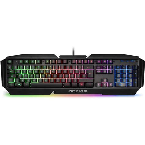 Spirit Of Gamer Pro K Clavier Gamer Rgb En Noir Numedia