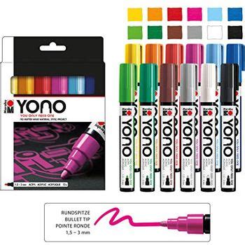 Marabu 1240000004004 YONO Marker Set Mit 12 Farben Vielseitige