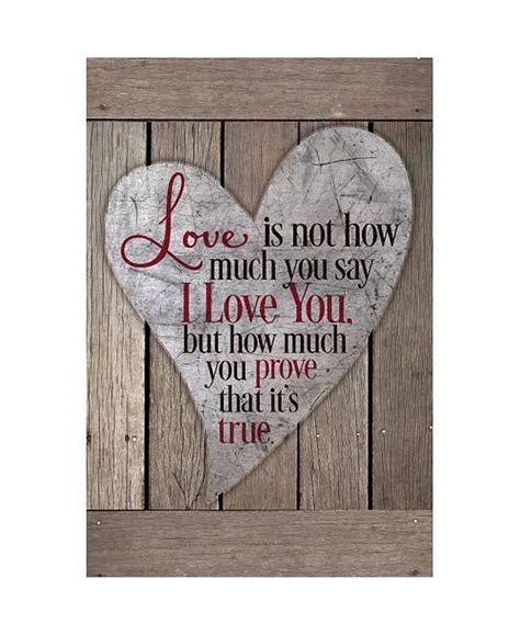 Dexsa Love Is Not How Much You Say New Horizons Wood Plaque 6 Wood