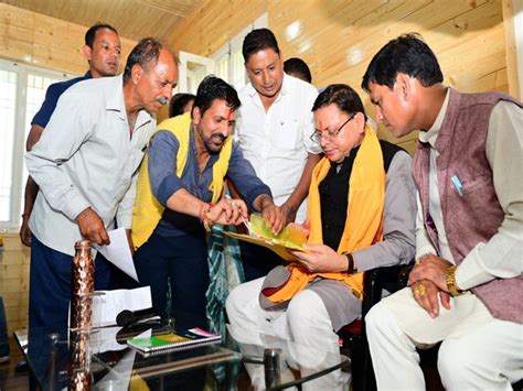 Uttarakhand Cm Dhami Inaugurates Projects In Champawat Engages With Locals