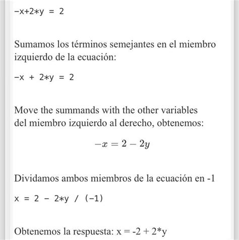 Resuelve El Siguiente Sistema De Ecuaciones X Y X Y Es Para