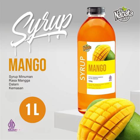 Jual Sirup Mangga Liter Nabata Food Syrup Mango Sirup Buah Mangga