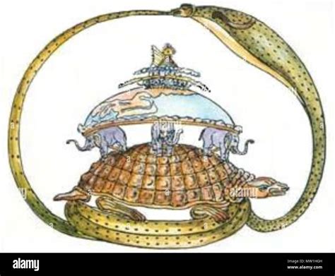 Anglais La Tortue Et L L Phant Et Le Mythe De La Terre Plate