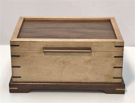 Maple And Walnut Jewelry Box In 2024 Wooden Box Designs Wood Box