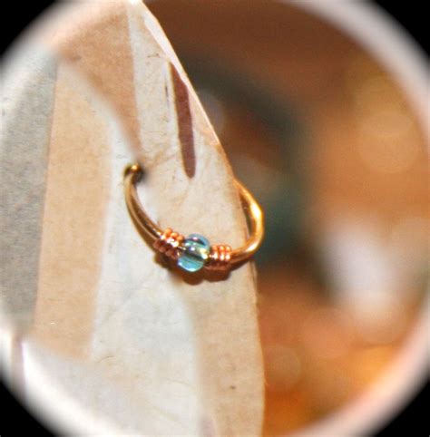 Snug Fitting Nose Ring Hoop Tight G Nose Ring Hoop Gold Etsy