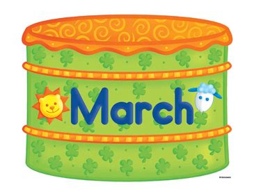 March Birthday Clipart Free