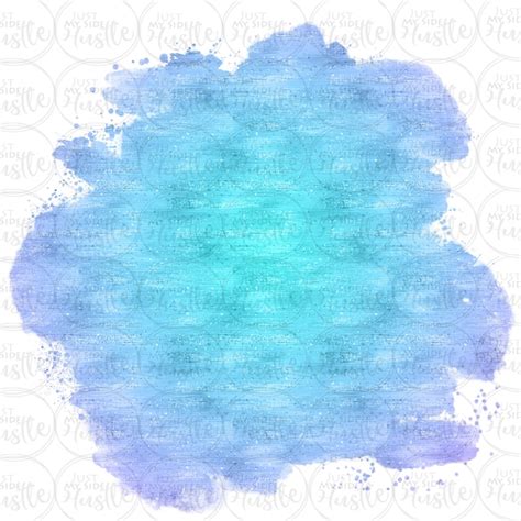 Wall D Cor Blue Watercolor Sublimation Designs Background Png