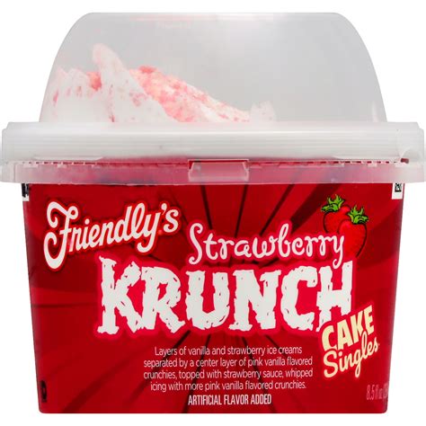 Friendly S Strawberry Krunch Strawberry Ice Cream Cake Singles Fl