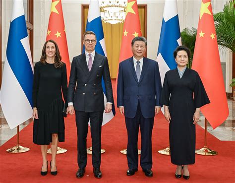 China Finland Set Fine Example Of State To State Ties Xi Tells Stubb