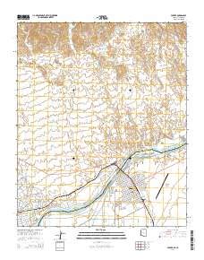 Headgate Rock Dam Topo Map in La Paz County, Arizona