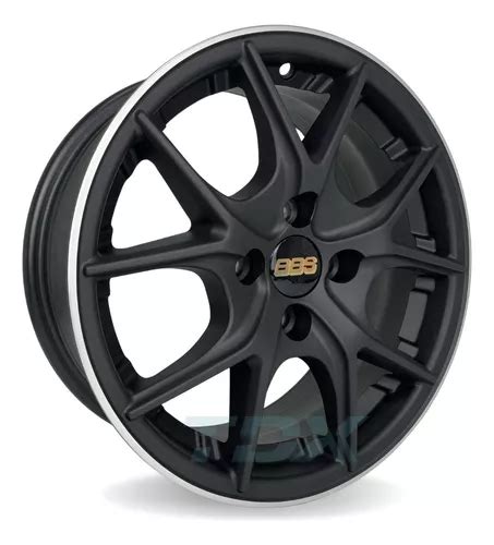 Rodas Bbs Aro 15 4x98 Fiat Argo Cronos Palio Jogo Bicos Cor Preto