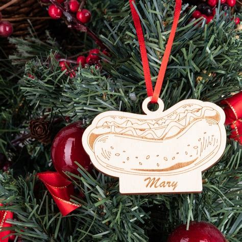 Hot Dog Ornament Etsy