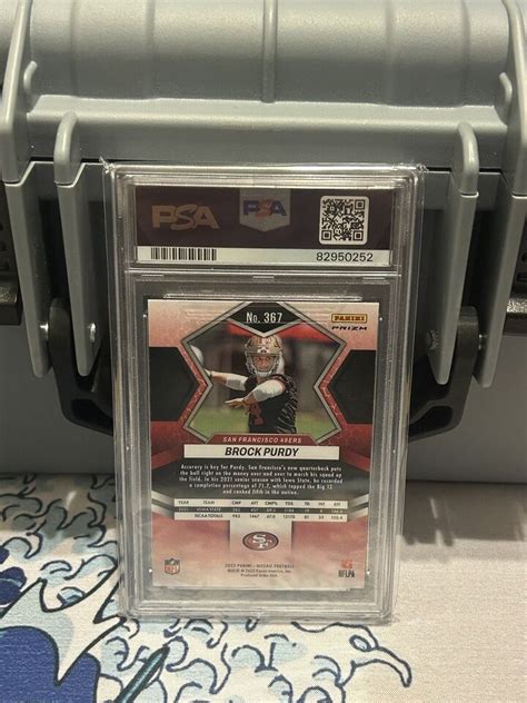 2022 Panini Mosaic Brock Purdy RC Rookie Green Mosaic 367 PSA 9 Mint