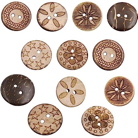 Aweisile Pi Ces Boutons En Bois Coco Boutons Mercerie Couture