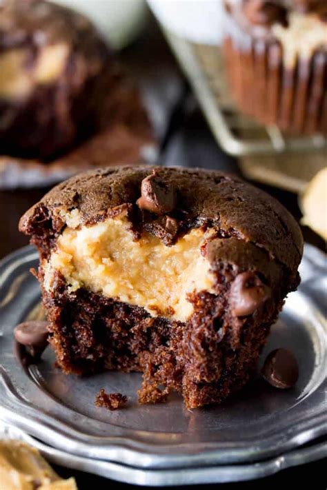 Peanut Butter Filled Chocolate Muffins Sugar Spun Run