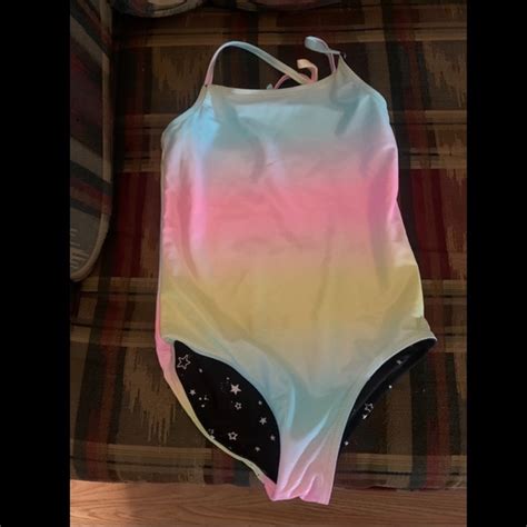 Justice Swim Justice Girls Reversible One Piece Swimsuit Poshmark