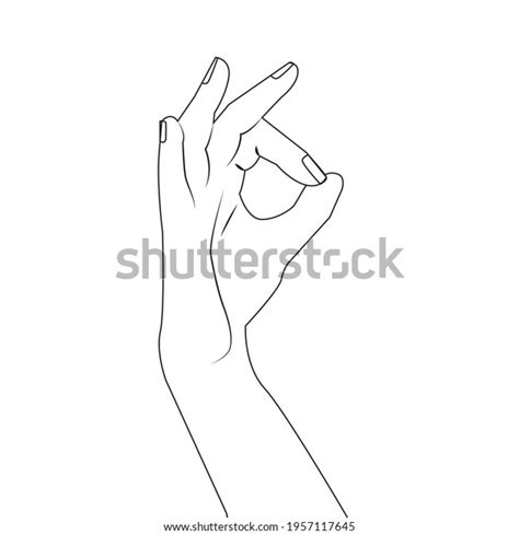 Italian Hand Gesture Delicious Food Isolated Stock Vector Royalty Free