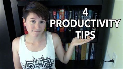 4 Productivity Tips Youtube