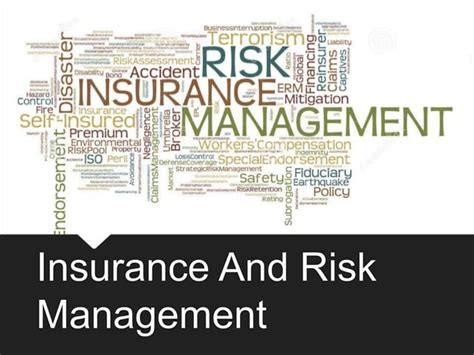 Insurance And Risk Management Ppt