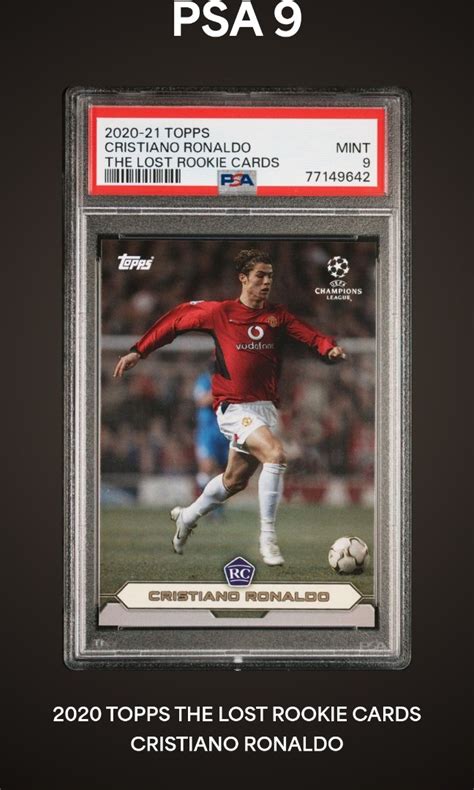 Psa Cristiano Ronaldo Topps Lost Rookie Manchester United Soccer