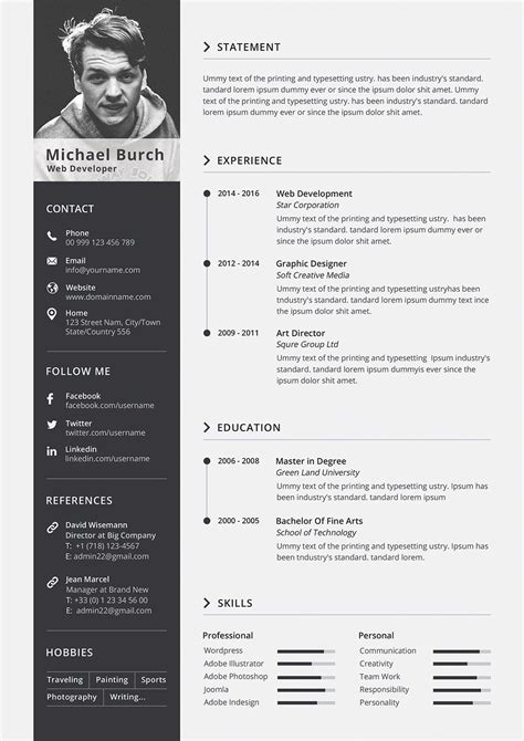 Architecture Resume Template Free Download