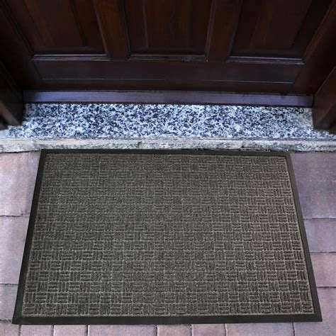 Floortex Doortex Ribmat Gray 48 In X 72 In Heavy Duty Rectangular