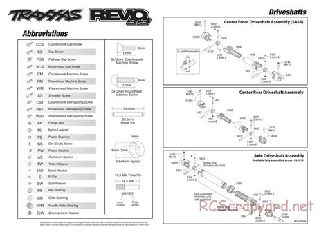 Traxxas Exploded Views Revo 33 5309 • Rcscrapyard Radio