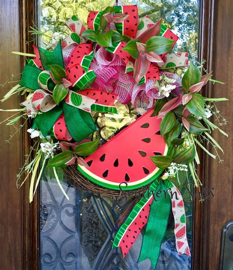 Watermelon Wreath Wreath Crafts Wreaths Summer Wreath