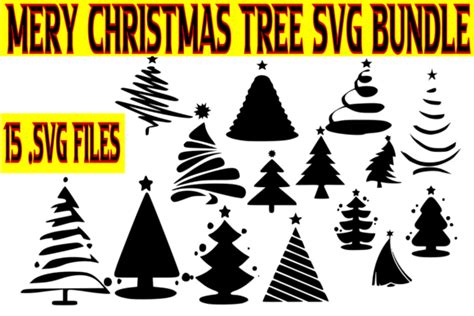 Christmas Trees Svg Bundle Svg Bundle Graphic By Littleperfect · Creative Fabrica