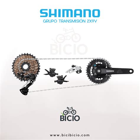 Grupo Transmisión Shimano 2x9v Bicio tienda taller de bicicletas