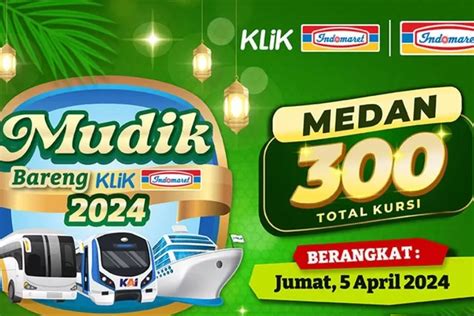 Mudik Gratis Indomaret 2024 Medan Tujuan Yogyakarta Dan Solo Ada 300