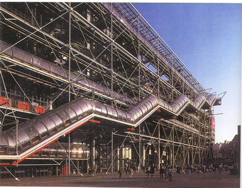 Renzo Piano Y Richard Rogers Centre Pompidou París 1971 1977