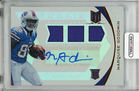 Mint Panini Momentum Marquise Goodwin Autograph