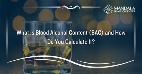 What Is Blood Alcohol Content Bac And How Do You Calculate It