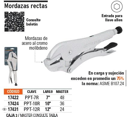 Ppt R Truper Pinza De Presi N Mordaza Recta Truper