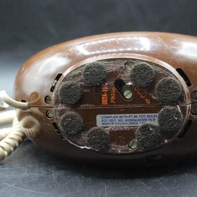 Western Electric Sculptura Chocolate Brown Retro Mod Geometric Rotary