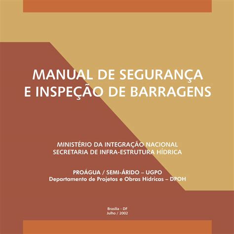 Pdf Manual De Segurana E Inspe O De Barragens Pdf Dokumen Tips